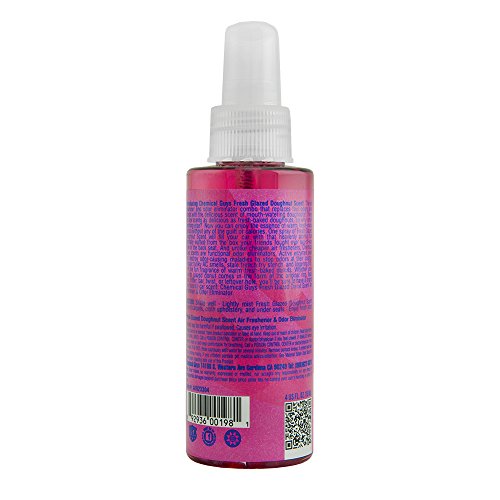 Chemical Guys Fresh Glazed Doughnut Scent AIR23304 Premium Air Freshener and Odor Eliminator, (Great for Cars, Trucks, SUVs, RVs, Home, Office, Dorm Room & More) 4 fl oz