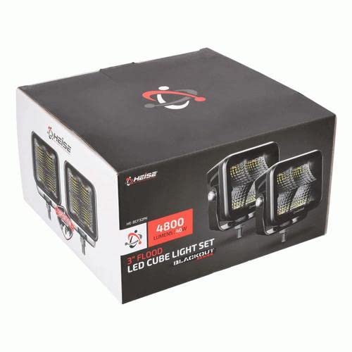 Blackout HEISE - 3" - 4 LED Flood Cube - 2 Pack (HE-BCF32PK)