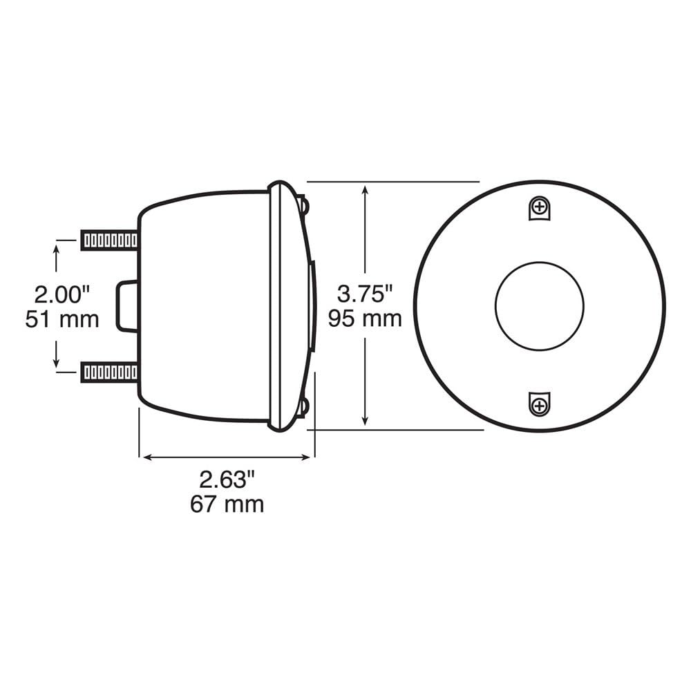 Universal Peterson Manufacturing Stud-Mount 428 Tail Light
