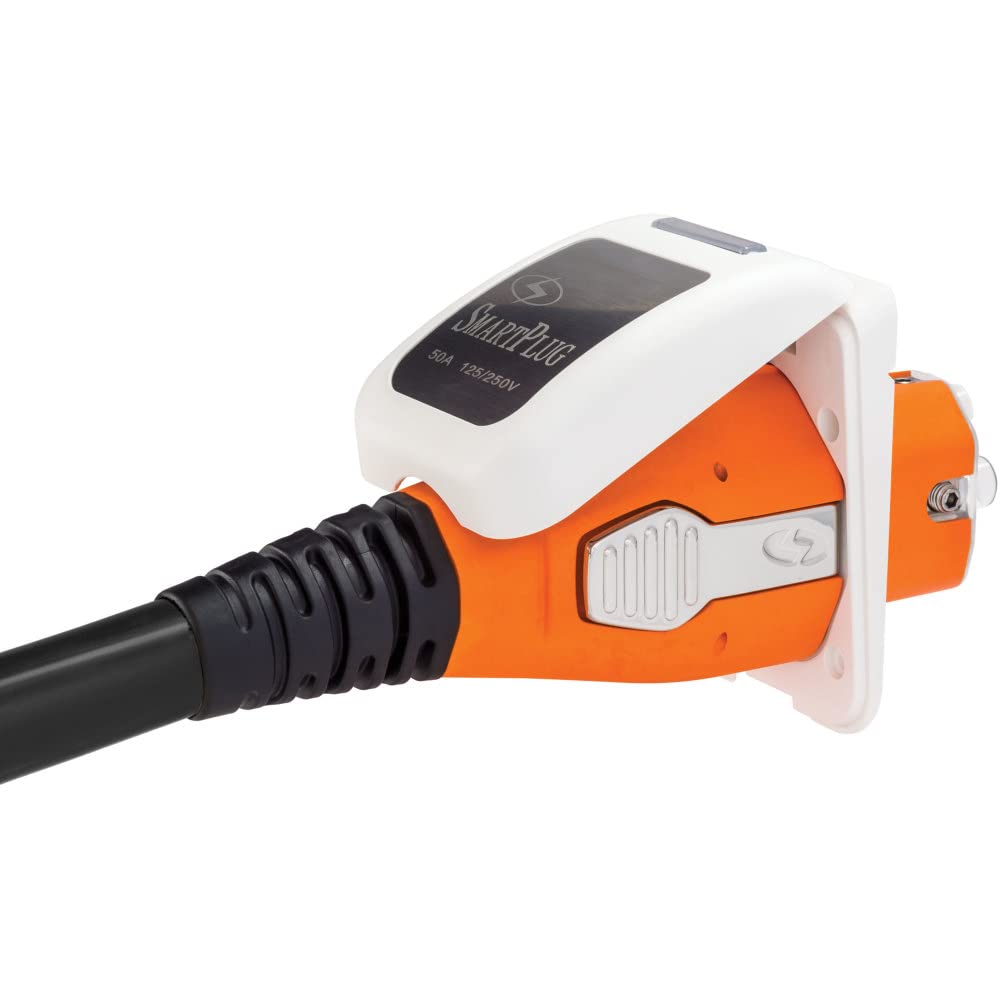 Combo Kit SmartPlug B50ASSYPW with Female Connector and Non-Metallic Inlet - 50 Amp, White