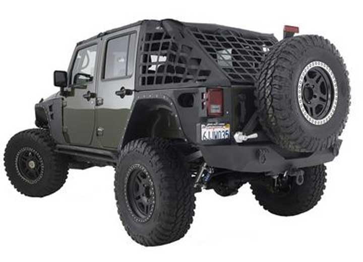 XRC Rear Bumper Smittybilt 76856-01 with Hitch and Tire Carrier for Jeep JK, (Box 1 of 2)