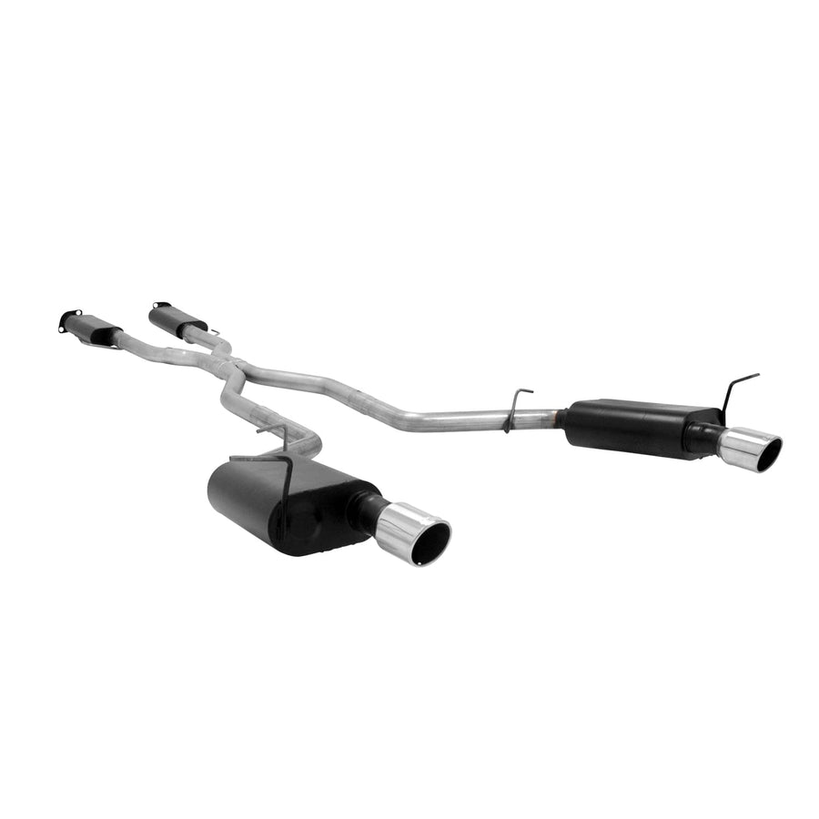 Flowmaster Force II 817651 Cat-Back Exhaust Kit 2.5 Inch 409 Stainless Steel 4 Inch 304 Polished Stainless Steel Tips Compatible with 2011-2024 Dodge Durango R/T 5.7L 2 & 4WD