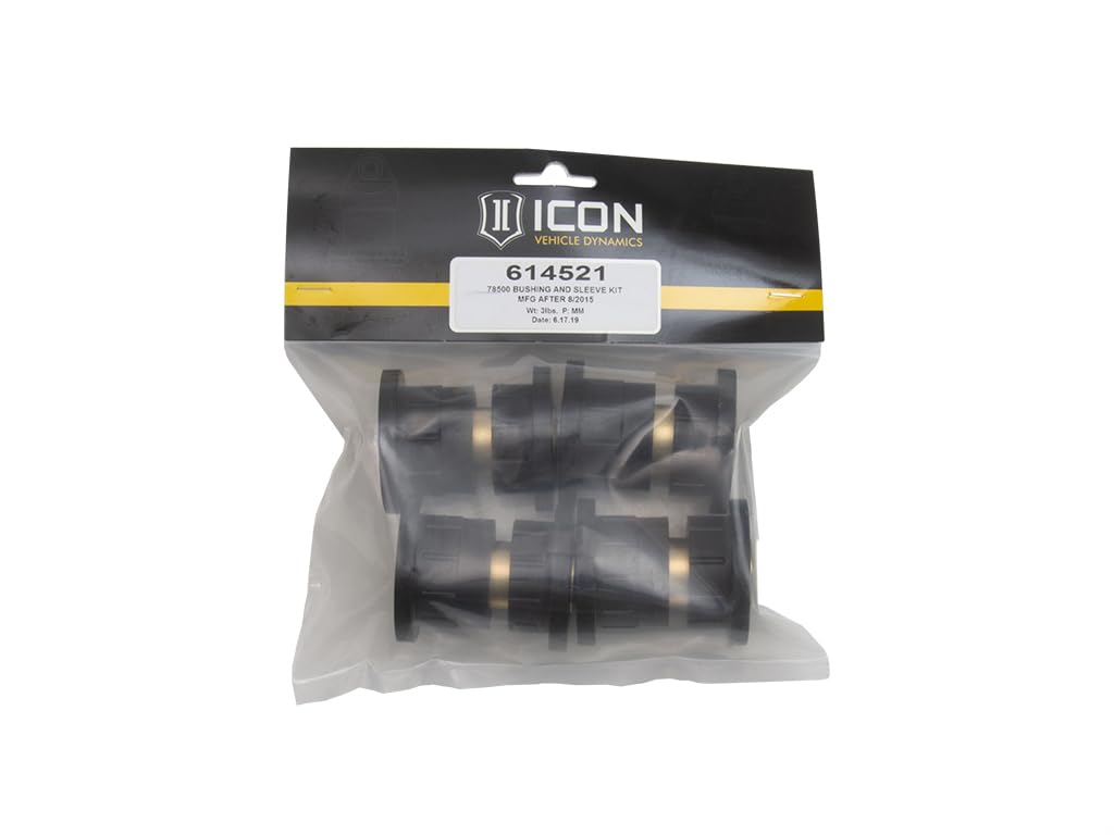 UCA Replacement ICON (78500) Bushing & Sleeve Kit, Mfg After 8/2015, 614521