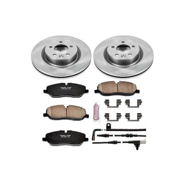 Power Stop Autospecialty KOE6047 Front Replacement Brake Kit-OE Brake Rotors & Ceramic Brake Pads For Land Rover Range Rover Sport 2006-2009 [Model Specific]