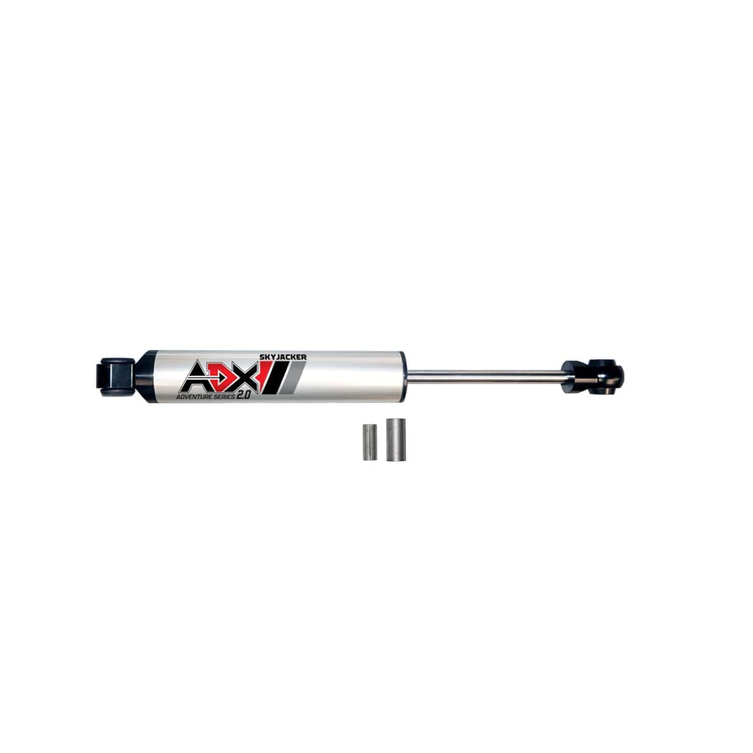 Skyjacker ADX 2.0 Steering Stabilizer, Aluminum, Polished, Jeep Gladiator JT/Wrangler JL 2018-25, Each