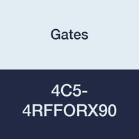 4C5-4RFFORX90 Gates Field Attachable for C5C, C5D and C5M Hose, Female Flat-Face Swivel, 45 Bent Tube, Steel, 3/16" ID