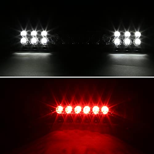 Clear LED SPEC-D TUNING Third 3rd Brake Light Center Lamp Compatible with 1999-2006 Chevy Silverado GMC Sierra 1500 2500 3500