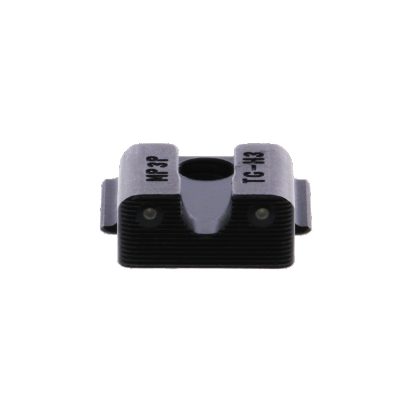 Tritium Pro Night Sights TRUGLO, Compatible with Smith & Wesson M&P 9 Shield EZ | Glow-in-The-Dark Front & Rear Gun Sight Set with Orange Focus Lock Front Ring