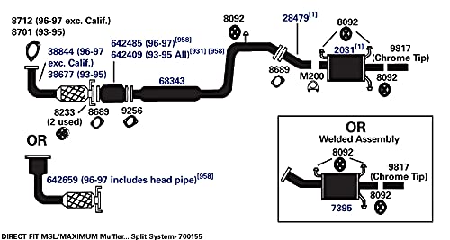 Exhaust Gasket AP Exhaust 8712