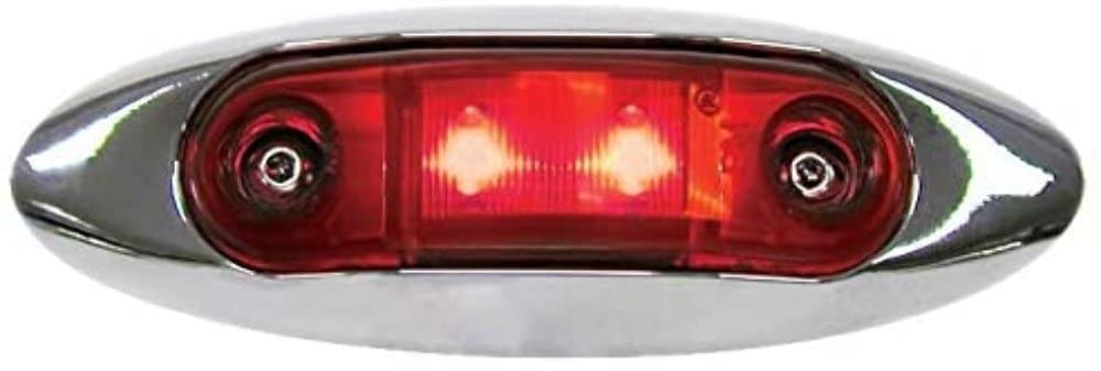 Led Peterson 1268R-MV Side Marker/Outline Light, Oval, Ece, 2M Leads 2.75"X.75" Mv