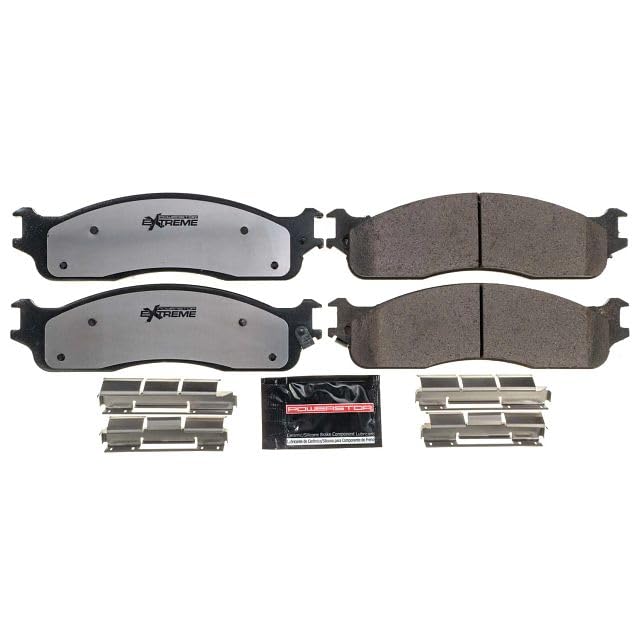 Power Stop Z36-965 Brake Pads Front Truck and Tow Carbon-Fiber Ceramic For 2006 2007 2008 Dodge Ram 1500 [Mega Cab Models] | 2003 2004 2005 2006 2007 2008 Dodge Ram 2500 3500 Pickup