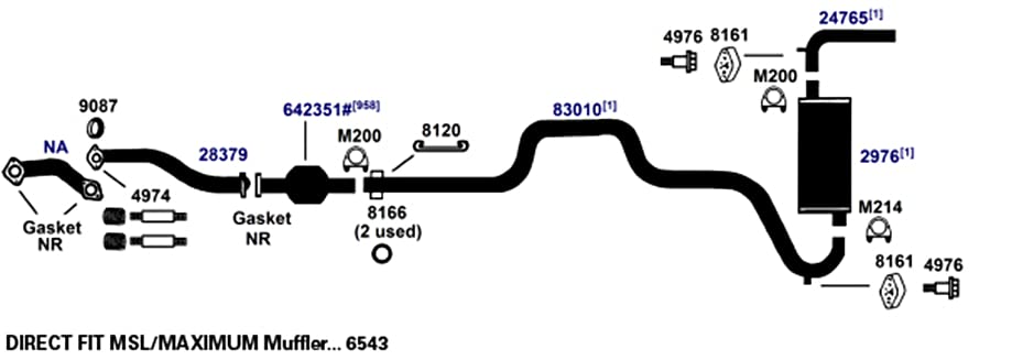 AP Exhaust 4976 Exhaust Manifold Bolt AP Exhaust Products