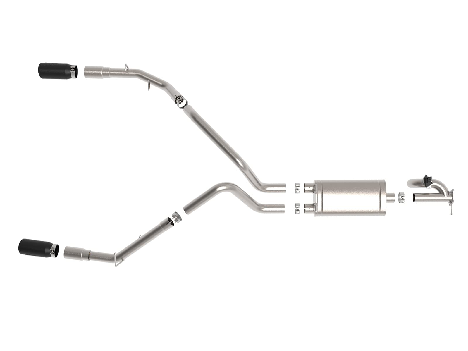 Gemini XV aFe POWER 49-32081-B 3" Cat-Back Exhaust System, Black Tips, 304 Stainless Steel, fits RAM 1500