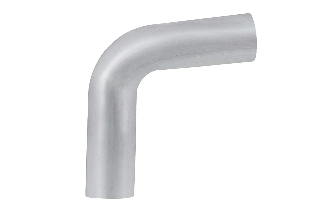 HPS Performance 6061 T6 Aluminum Elbow Pipe Tubing AT80-350-CLR-35, 16 Gauge, 80 Degree Bend, 3.5" OD, 0.065" Wall Thickness, 3-1/2" Center Line Radius
