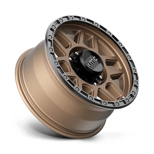 KMC Matte Bronze Mesa Wheel with Black Lip Aluminum (18 x 9. inches /8 x 180 mm, 18 mm Offset)