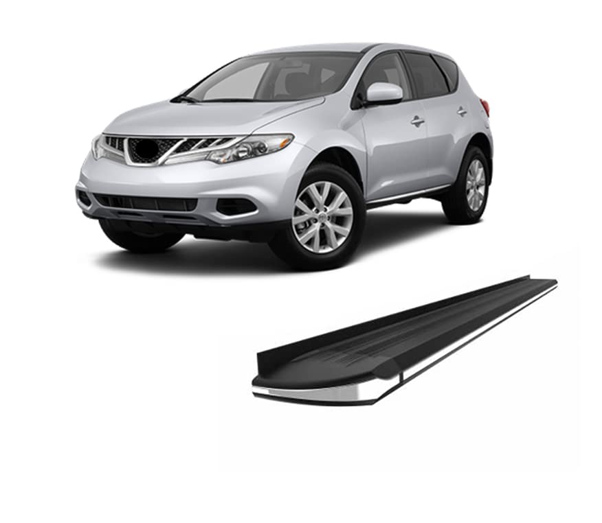 Exceed Black Horse Running Boards Compatible with 2009-2014 Nissan Murano (Excludes 2-Door Model)-EX-NIMU
