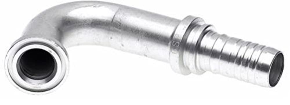 Gates GlobalSpiral 32GSP-32FL110-140 Couplings, Code 61 O-Ring Flange, Zinc Plated Carbon Steel, 9.80", 110° Bent Tube, 2" ID