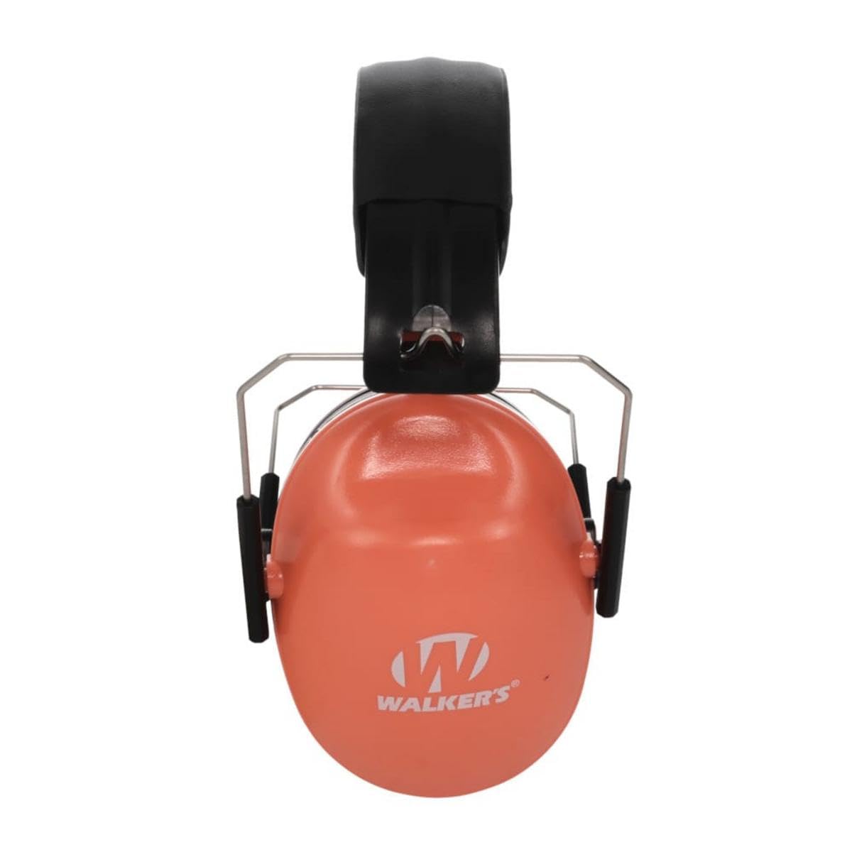 WALKER’S Low Profile Youth Children’s Lightweight Padded Adjustable Folding Noise-Reducing Hearing Protection Earmuffs, Coral