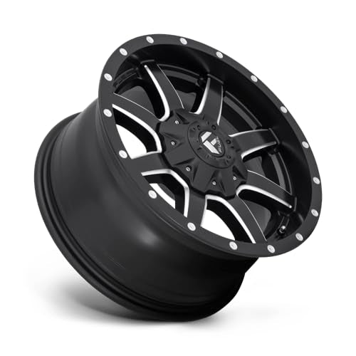 1PC Fuel D538 17X8.5 5X4.5/5.0 MT-BLK-MIL 32MM