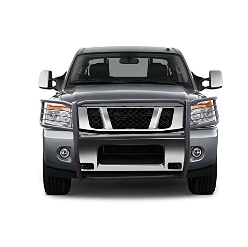 Grille Brush Black Horse Bumper Guard Modular Compatible with 2005-2015 Nissan Armada|2004-2015 Nissan Titan Crew Cab|2004-2015 Nissan Titan King Cab-17NR26MA