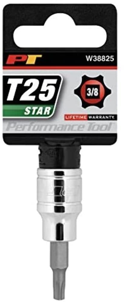 W38825 Performance Tool Drive T-25 Star Bit Socket, 3/8