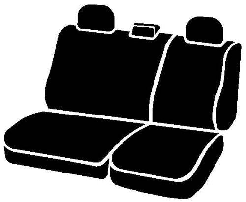 Fia TRS40 Solid Wrangler BLACK TRS42-84 Solid Black Seat Cover (Rear Split Seat 60/40/Saddle Blanket)