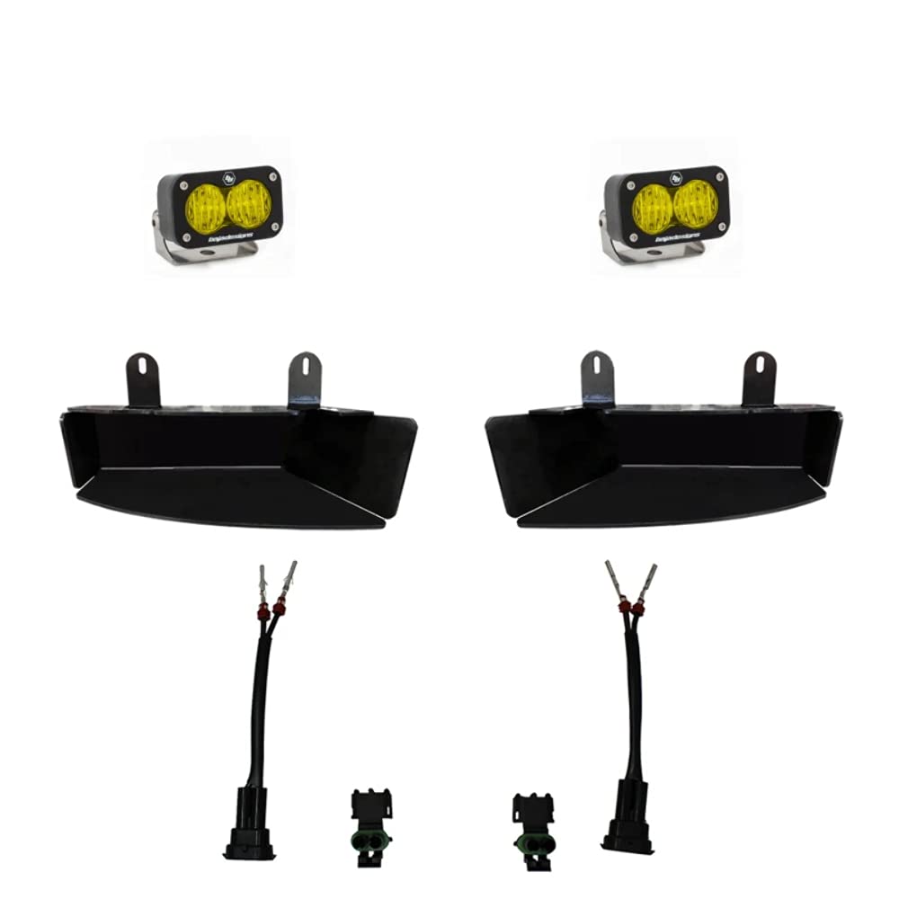 Baja Designs Fog Pocket Kit S2 Sport - '19-21 2500/3500 (Wide Cornering; Amber)