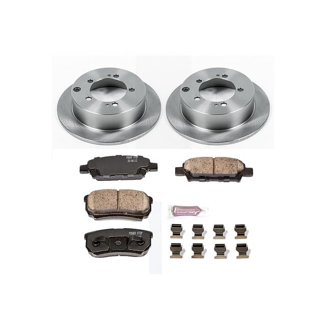 Power Stop KOE1202 Rear Replacement Brake Kit-OE Brake Rotors & Ceramic Brake Pads Autospecialty