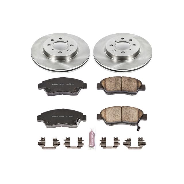 POWERSTOP Autospecialty KOE694 Front Replacement Brake Kit-OE Brake Rotors & Ceramic Brake Pads