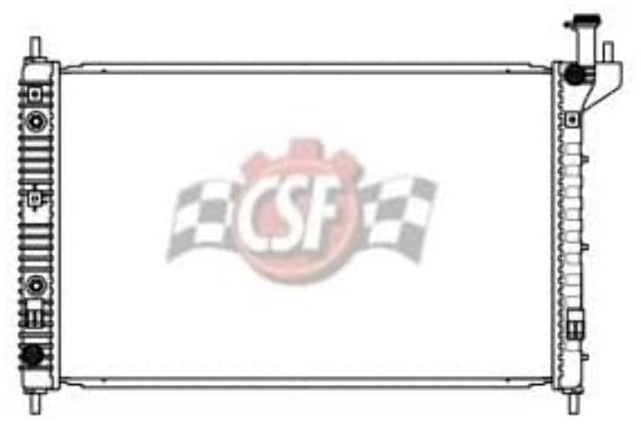 OEM style CSF 3726 Radiator- Plastic tanks and Aluminum core w/quick-connect oil cooler fittings