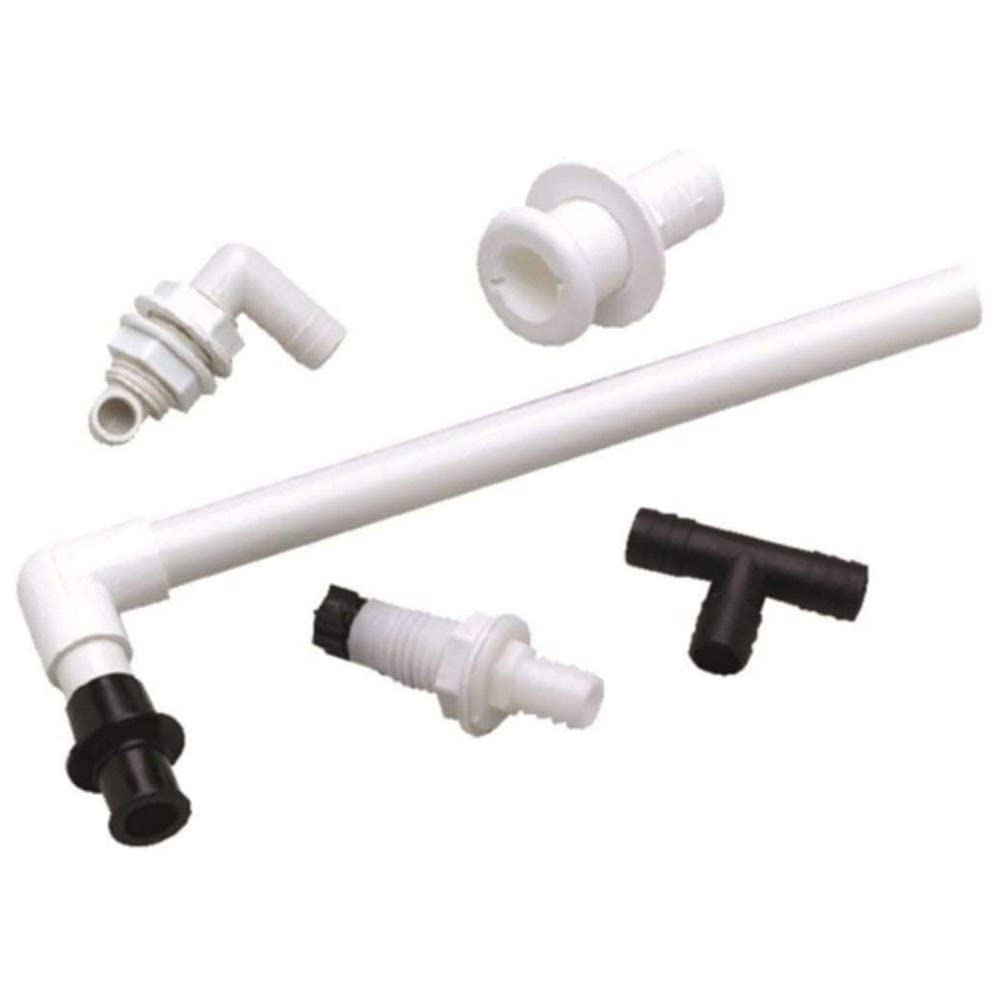 Complete Livewell Bait Tank Rigging and Plumbing Kit T-H Marine