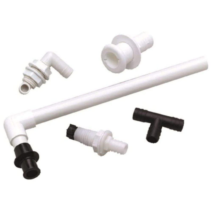 Complete Livewell Bait Tank Rigging and Plumbing Kit T-H Marine