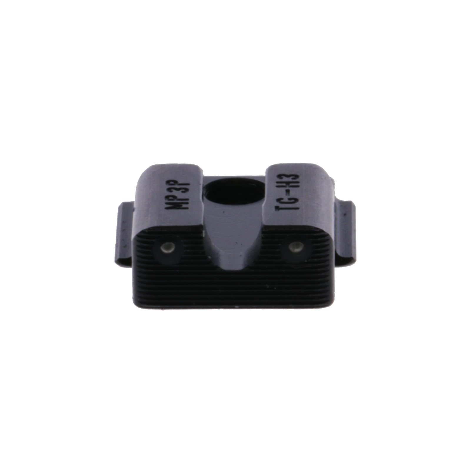 Tritium Pro Night Sights TRUGLO, Compatible with Smith & Wesson M&P 9 Shield EZ | Glow-in-The-Dark Front & Rear Gun Sight Set with White Focus Lock Front Ring
