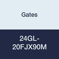GL Couplings, Gates 24GL-20FJX90M, 90 Bent Tube, Female JIC 37 Flare Swivel, 1 1/2" ID