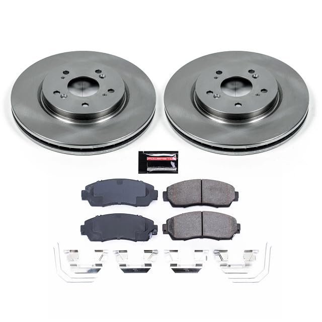 POWERSTOP Autospecialty KOE5432 Front Replacement Brake Kit-OE Brake Rotors & Ceramic Brake Pads