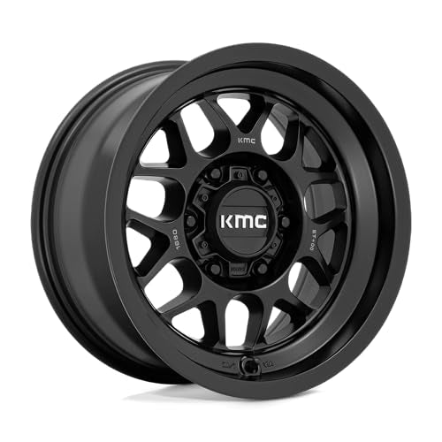 KMC 16x8 KM725 Terra Wheel Rim +0mm Satin Black 6x5.5" Inch KM725MX16806800