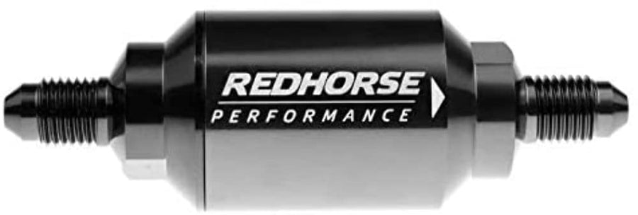 Performance Redhorse 4152-04-2 Inlet Outlet AN One Way Check Valve (Black), 1 Pack