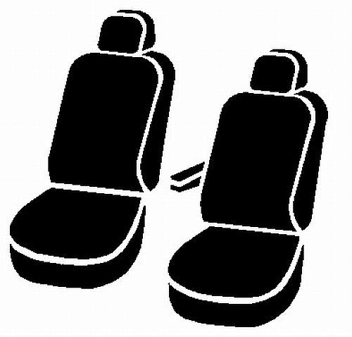 Custom Fit FIA SL69-52 RED Front Seat Cover Bucket Seats - Leatherette (Black w/Red Center Panel)