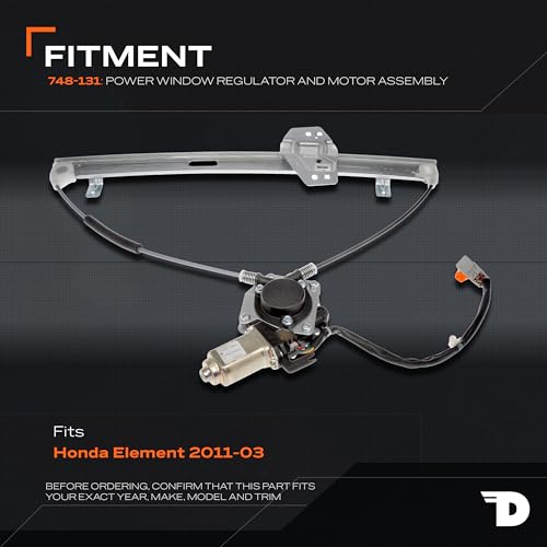 Dorman Front Driver Side 748-131 Power Window Regulator and Motor Assembly Compatible with Select Honda Models