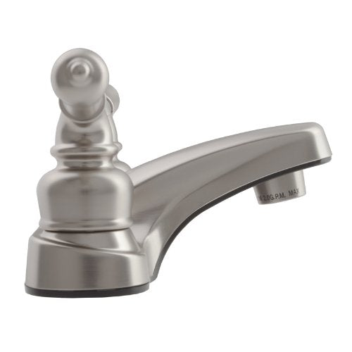Dura Faucet RV DF-PL700C-SN Bathroom 2-Hole Faucet with Classic 2-Handles (Brushed Satin Nickel)