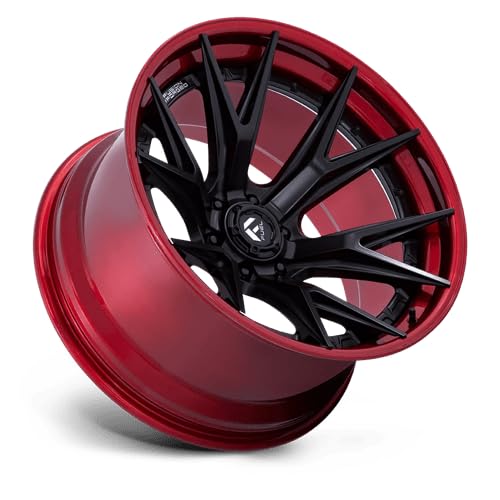 FUEL OFF-ROAD FC402 22X10 CATALYST 6X5.5 4.79-18mm MATTE BLACK WITH CANDY RED LIP - FC402MQ22106818N