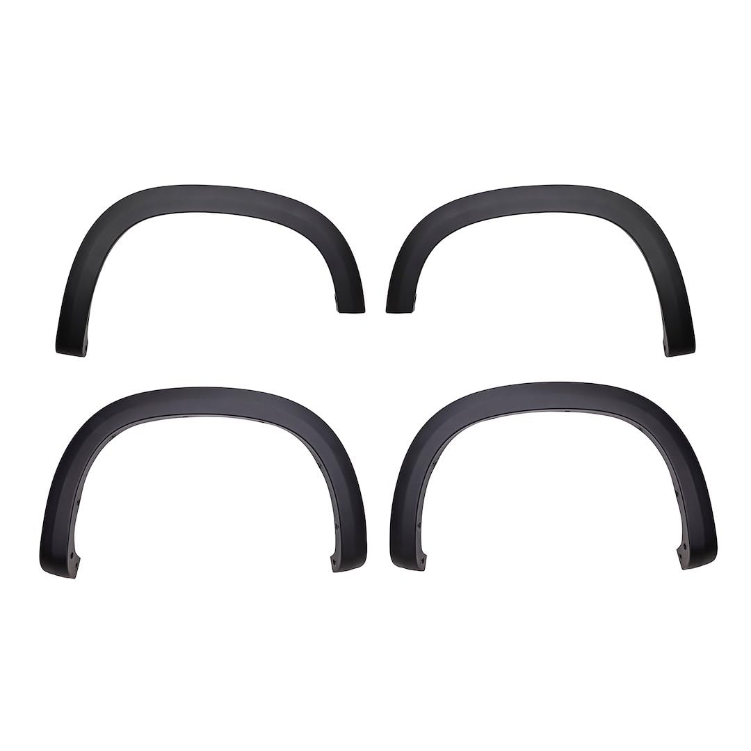 TrailFX Fender Flares OE Style Fits Chevrolet Silverado 1500 2019-2025 Black Smooth Paintable Polypropylene Set of 4 with Stainless Steel Hardware TrailFX TFC3005OE