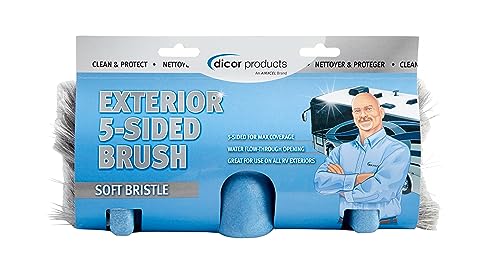 Soft Bristle Dicor CP-SB125E Exterior Wash Brush for RV Roof Cleaning and Maintenance
