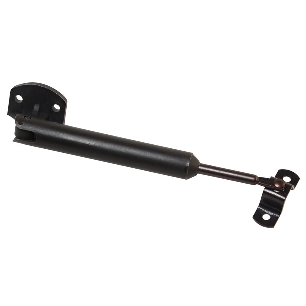Door Support Strut RV Designer H279, Plastic and Metal, Spring-Loaded 6-1/4 inch, Cabinet Hardware, Black, 2 Per Pack