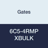 Gates XBULK 6C5-4RMP Field Attachable for C5C, C5D and C5M Hose, Male Pipe NPTF, 30 Cone Seat, Steel, 5/16" ID (Pack of 175)