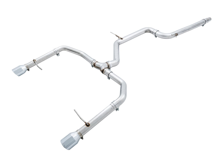 AWE Tuning Volkswagen Jetta GLI Mk7 18-21 Track Edition Exhaust - Chrome Silver Tips (Fits OEM DP) - 3020-22034