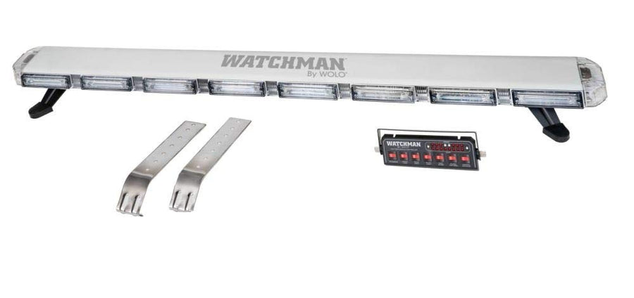 Wolo Watchman 7825-B Linear 48" Slim Line LED Mini Light Bar, 12-Volt - Clear Lens with Blue LED's