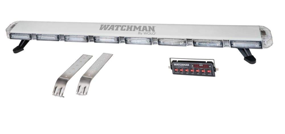 Wolo Watchman 7835-BR Linear 48" Slim Line LED Mini Light Bar, 12-Volt - Clear Lens with Blue and Red Linear LED's