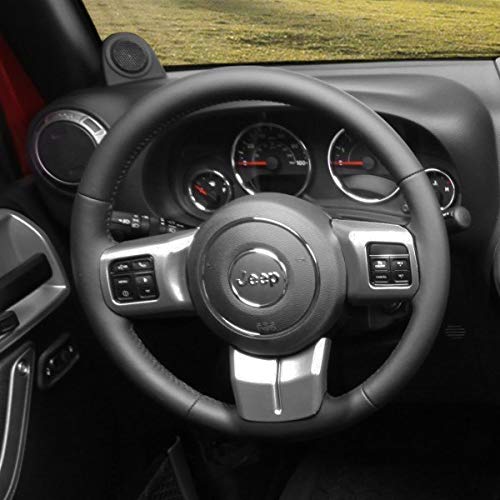 Steering Wheel Accent Trim, Charcoal | Rugged Ridge | 11157.12 | Fits 2011-2018 Jeep Wrangler JK