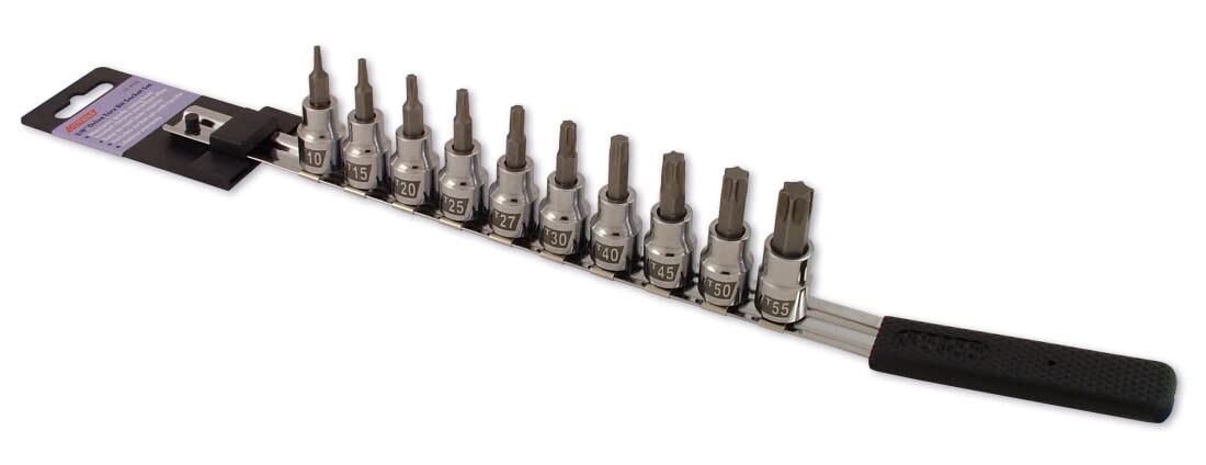 Cruz Tools Socket Bit Set TX38TBS 10Pc Torx